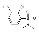 3-amino-2-hydroxy-N,N-dimethylbenzenesulfonamide结构式