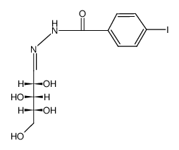 D-Xylose-(4-jod-benzoylhydrazon)结构式