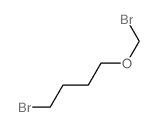 1-bromo-4-(bromomethoxy)butane Structure
