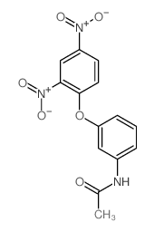Acetamide,N-[3-(2,4-dinitrophenoxy)phenyl]- Structure