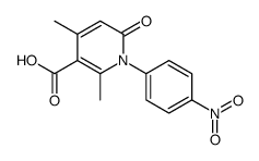 2,4-dimethyl-1-(4-nitrophenyl)-6-oxopyridine-3-carboxylic acid Structure
