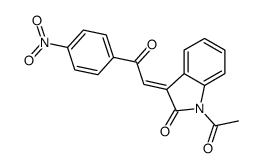(3Z)-1-acetyl-3-[2-(4-nitrophenyl)-2-oxoethylidene]indol-2-one Structure