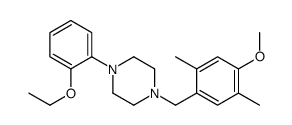 1-(2-ethoxyphenyl)-4-[(4-methoxy-2,5-dimethylphenyl)methyl]piperazine Structure