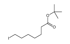 7-碘庚酸叔丁酯结构式