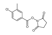 (2,5-dioxopyrrolidin-1-yl) 4-chloro-3-methylbenzoate结构式