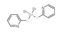 Pyridine,2,2'-[(dibromostannylene)bis(thio)]bis- (9CI) structure