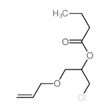 Butanoic acid, 1-(chloromethyl)-2-(2-propen-1-yloxy)ethylester Structure