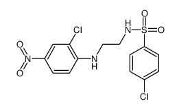 4-chloro-N-[2-(2-chloro-4-nitroanilino)ethyl]benzenesulfonamide结构式