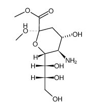 methyl 2-O-methyl-D-neuraminate结构式