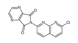 6-(7-chloro-1,8-naphthyridin-2-yl)-5H-pyrrolo[3,4-b]pyrazine-5,7(6H)-dione结构式