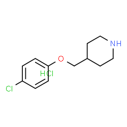 4-[(4-CHLOROPHENOXY)METHYL]-PIPERIDINE HYDROCHLORIDE结构式
