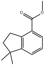 2,3-Dihydro-1,1-dimethyl-1H-indene-4-carboxylic acid methyl ester Structure