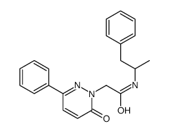N-(α-Methylphenethyl)-6-oxo-3-phenyl-1(6H)-pyridazineacetamide Structure