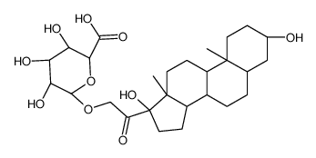 Tetrahydro-11-deoxycortisol 21-Glucuronide结构式