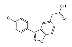 2-[3-(4-chlorophenyl)-1,2-benzoxazol-5-yl]acetic acid结构式