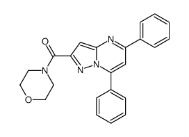 (5,7-diphenylpyrazolo[1,5-a]pyrimidin-2-yl)-morpholin-4-ylmethanone结构式