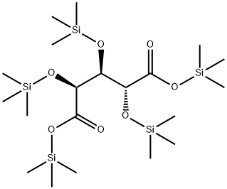 2-O,3-O,4-O-Tris(trimethylsilyl)ribaric acid bis(trimethylsilyl) ester结构式