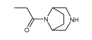8-Propionyl-3,8-diazabicyclo[3.2.1]octane结构式