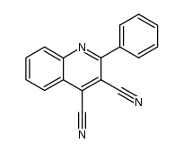 2-phenyl-quinoline-3,4-dicarbonitrile结构式