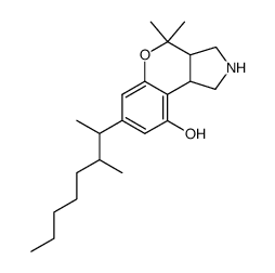 7-(1,2-dimethyl-heptyl)-4,4-dimethyl-1,2,3,3a,4,9b-hexahydro-chromeno[3,4-c]pyrrol-9-ol Structure