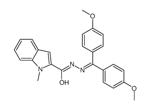 N-[bis(4-methoxyphenyl)methylideneamino]-1-methylindole-2-carboxamide Structure