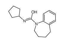 1H-1-Benzazepine-1-carboxamide,N-cyclopentyl-2,3,4,5-tetrahydro-(9CI) Structure