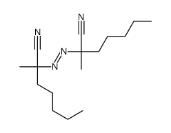 2-(2-cyanoheptan-2-yldiazenyl)-2-methylheptanenitrile Structure