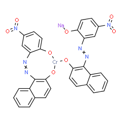 sodium [1-[(2-hydroxy-4-nitrophenyl)azo]-2-naphtholato(2-)][1-[(2-hydroxy-5-nitrophenyl)azo]-2-naphtholato(2-)]chromate(1-) picture