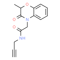 4H-1,4-Benzoxazine-4-acetamide,2,3-dihydro-2-methyl-3-oxo-N-2-propynyl-(9CI) Structure
