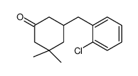 5-[(2-chlorophenyl)methyl]-3,3-dimethylcyclohexan-1-one结构式