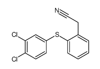 2-[2-(3,4-dichlorophenyl)sulfanylphenyl]acetonitrile结构式