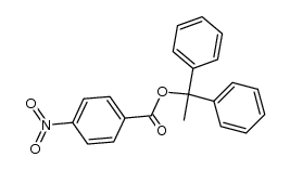 1,1-diphenylethyl p-nitrobenzoate Structure