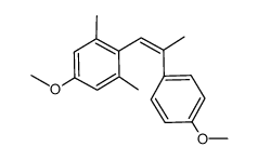 (Z)-4,4'-Dimethoxy-2,6,α'-trimethylstilben Structure