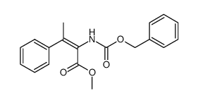 (E)-2-Benzyloxycarbonylamino-3-phenyl-but-2-enoic acid methyl ester结构式