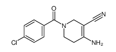 4-amino-1-(4-chlorobenzoyl)-3,6-dihydro-2H-pyridine-5-carbonitrile Structure