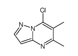 7-chloro-5,6-dimethylpyrazolo[1,5-a]pyrimidine结构式