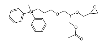1-acetoxy-3-[3-(methyl-diphenyl-silanyl)-propoxy]-2-oxiranylmethoxy-propane Structure