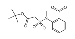 tert-Butyl-N-(o-nitrophenyl)-N-methyl-sulfamoylacetat Structure