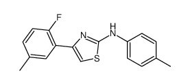 4-(2-fluoro-5-methylphenyl)-N-(4-methylphenyl)-1,3-thiazol-2-amine Structure
