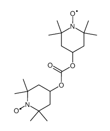 Kohlensaeure-bis-<2,2,6,6-tetramethyl-piperidinyl-(4)-ester-N-oxyl>结构式