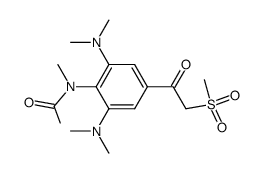 2'.6'-bis(dimethylamino)-N-methyl-4'-[(methylsulfonyl)acetyl]acetanilide Structure