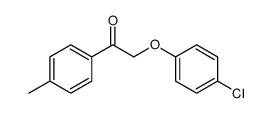 2-(4-chlorophenoxy)-1-(4-methylphenyl)ethanone结构式