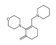 4-[6-methylidene-2-(piperidin-1-ylmethyl)cyclohexen-1-yl]morpholine结构式