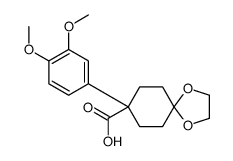 8-(3,4-dimethoxyphenyl)-1,4-dioxaspiro[4.5]decane-8-carboxylic acid Structure