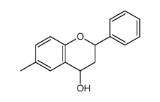 6-methyl-2-phenyl-3,4-dihydro-2H-chromen-4-ol结构式