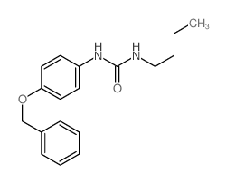 1-butyl-3-(4-phenylmethoxyphenyl)urea结构式