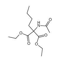 diethyl 2-acetamido-2-butylmalonate结构式