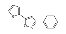 3-phenyl-5-thiophen-2-yl-1,2-oxazole Structure