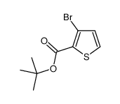 tert-butyl 3-bromothiophene-2-carboxylate结构式