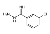 N'-amino-3-chlorobenzenecarboximidamide结构式